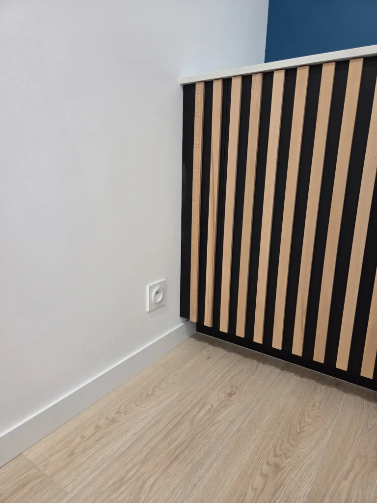 2026 meuble couloir design lineaire detail de finition des fileurs