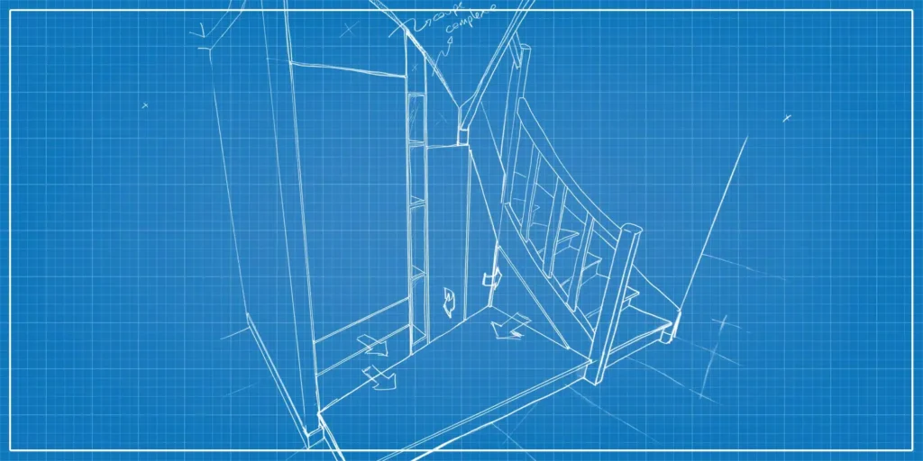 Blue print proposition de meuble d'entrée