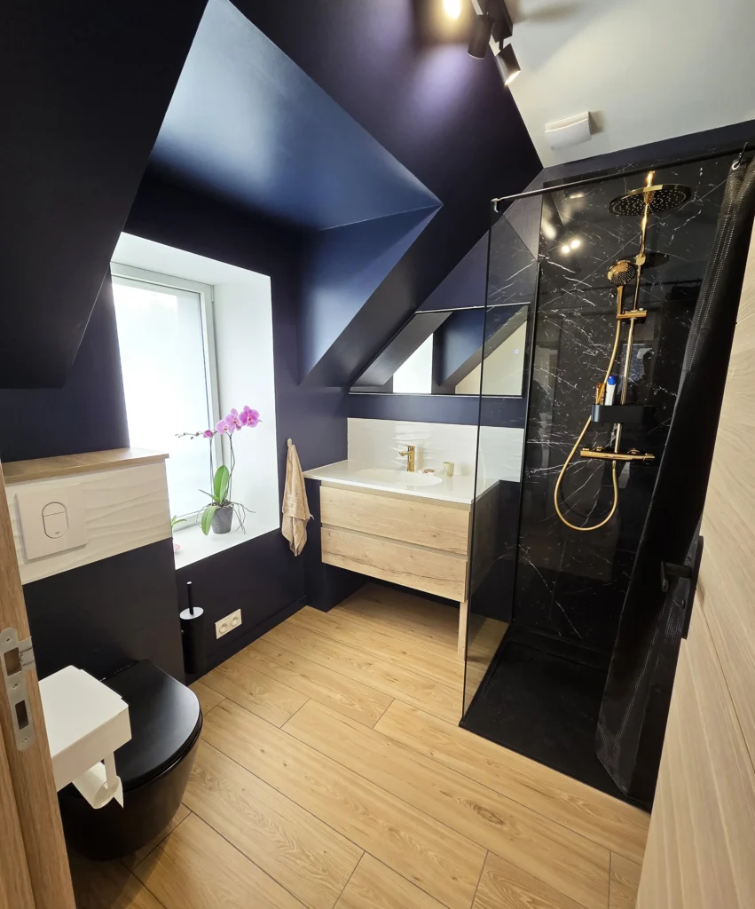 Vue densemble de la salle de bain design 02