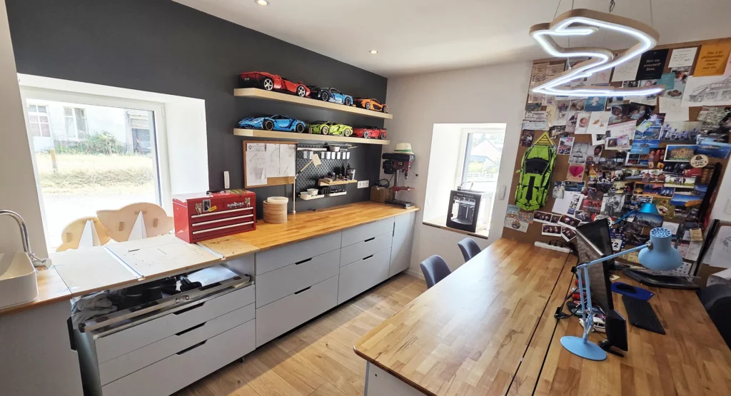 Bureau bluet design nantes agence avec meubles sur mesure