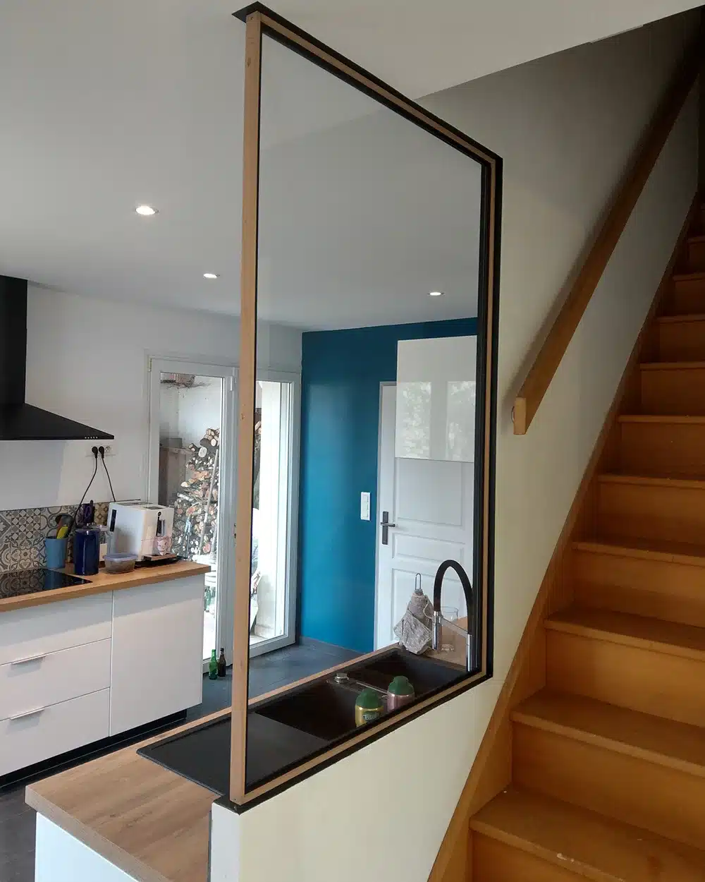 Cuisine apres renovation verriere