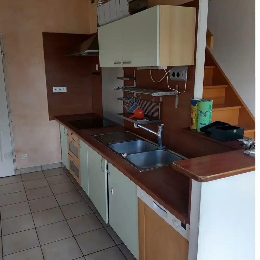 Cuisine avant renovation espace eau